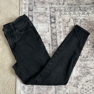American Eagle Hi Rise Black Skinny Jeggings